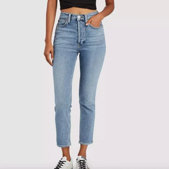 Say hello to your new favorite jeans! Re/Done 90s High Rise Ankle Crop, NWOT, 24